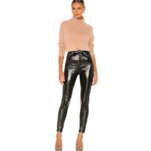 We The Free Black Faux Phoenix Leather Pants